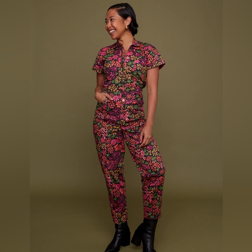 Mixed by Nasrin Hazy Daisy Jumpsuit M